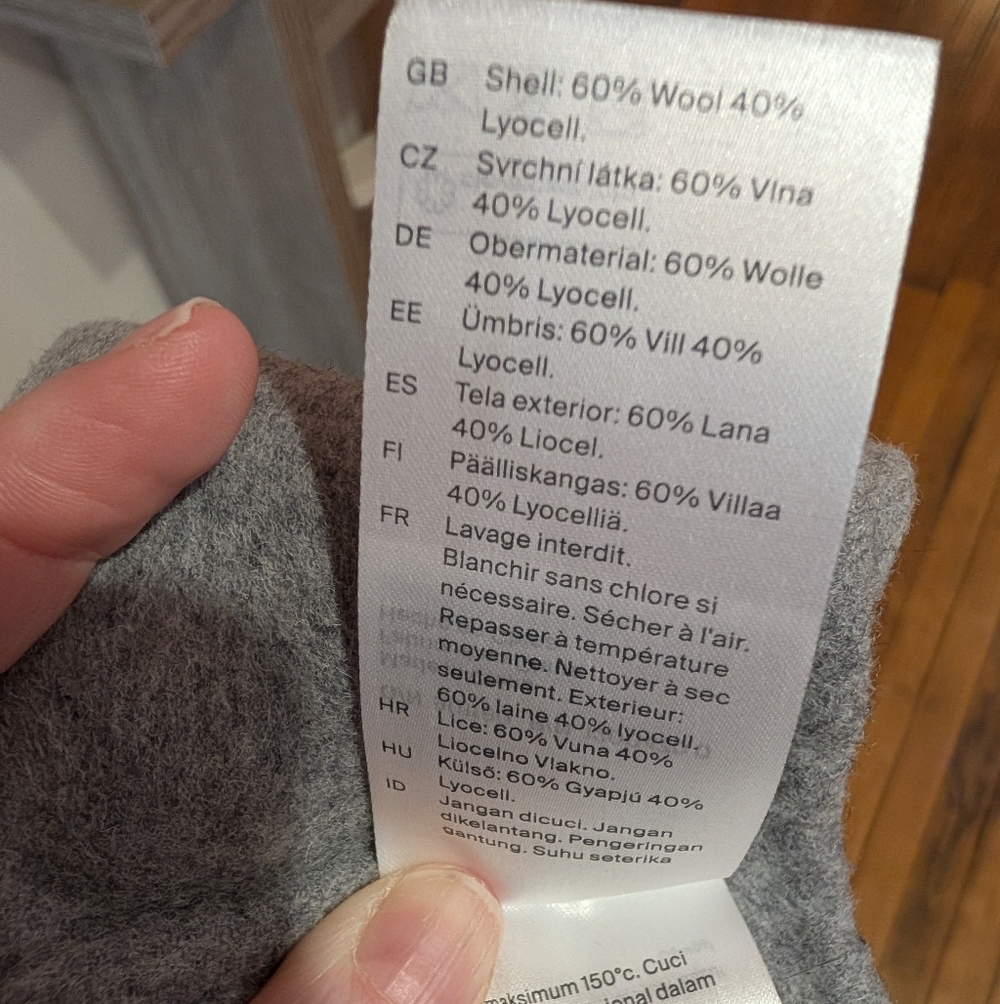 COS Grey Hooded Vest (XS/S) - Picture 9 of 9
